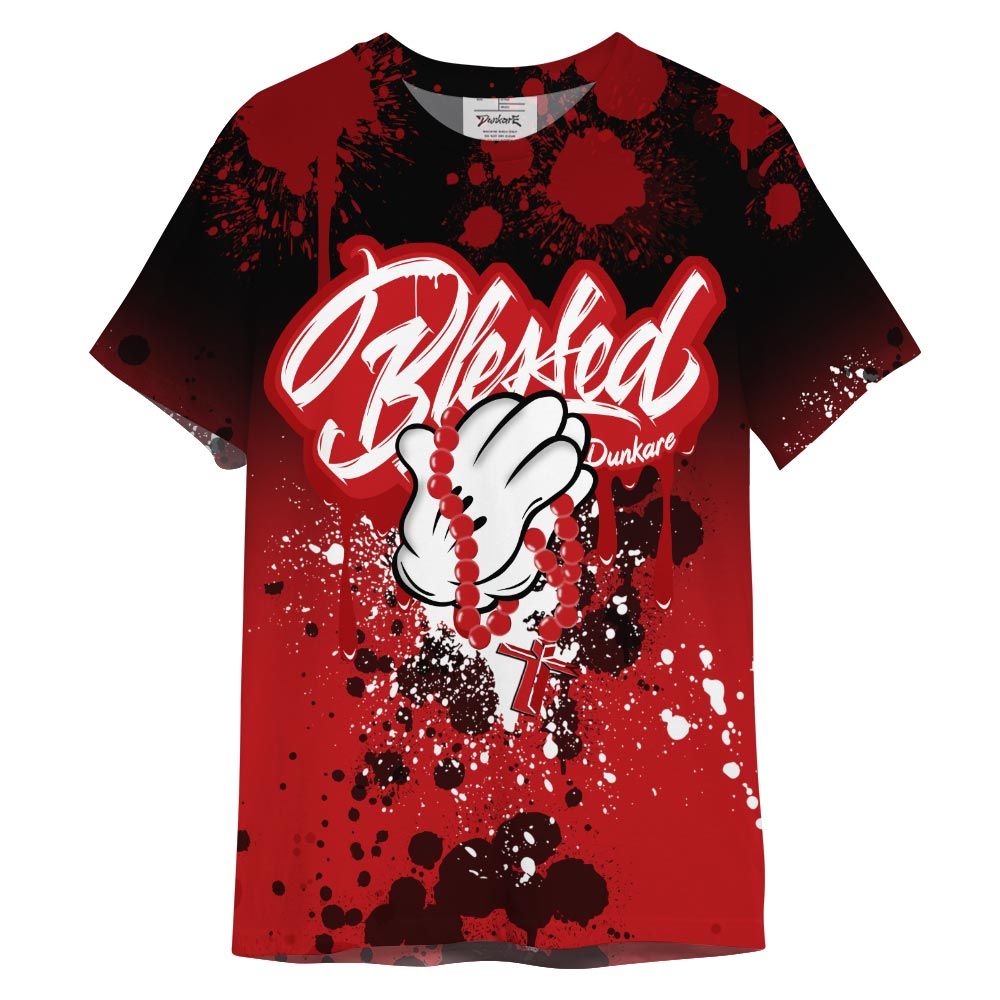 Shirt To Match Shirt Streetwear God Blessed Ink Drip, Bred Reimagined 4s T-- To Match Sneaker Bred Reimagined 4s Graphic Tee NCT
