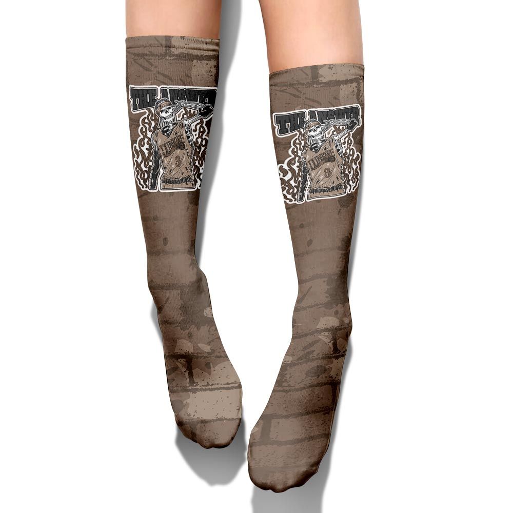 Sock To Match Dark Mocha Jack - Allen Answer Skeleton Brick