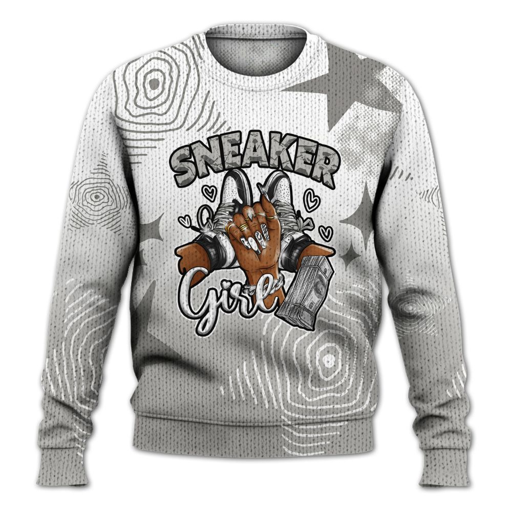 Knitted Sweater To Match Low OG Phantom 1s - Sneakerz Girlz Unique Starz