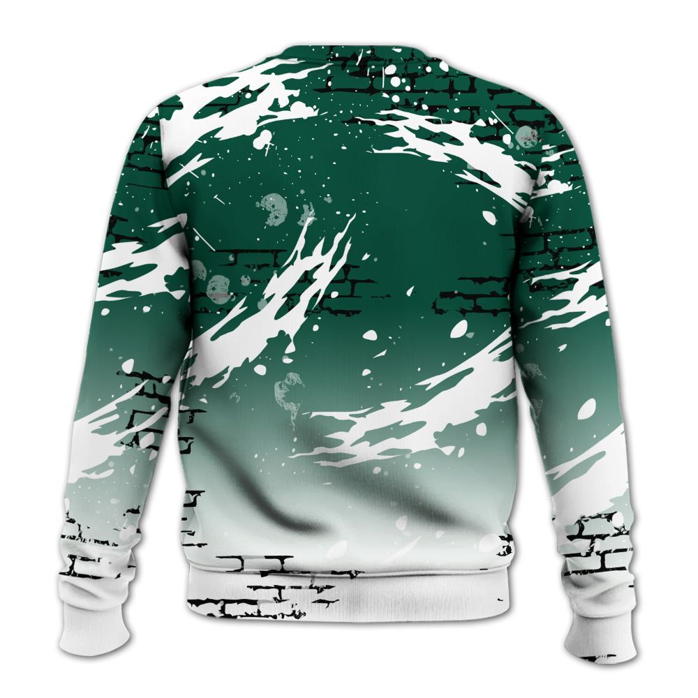 Sweatshirt To Match Oxidized Green 4s - Values Of Loyalty Drip All Over Print