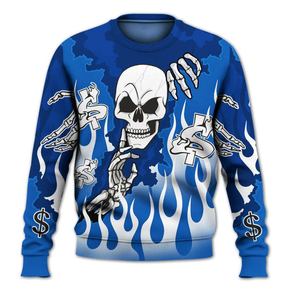 Sweatshirt To Match Kobe 6 Game Royal - Ones Move In Silence Graphic Trapped All Over Print