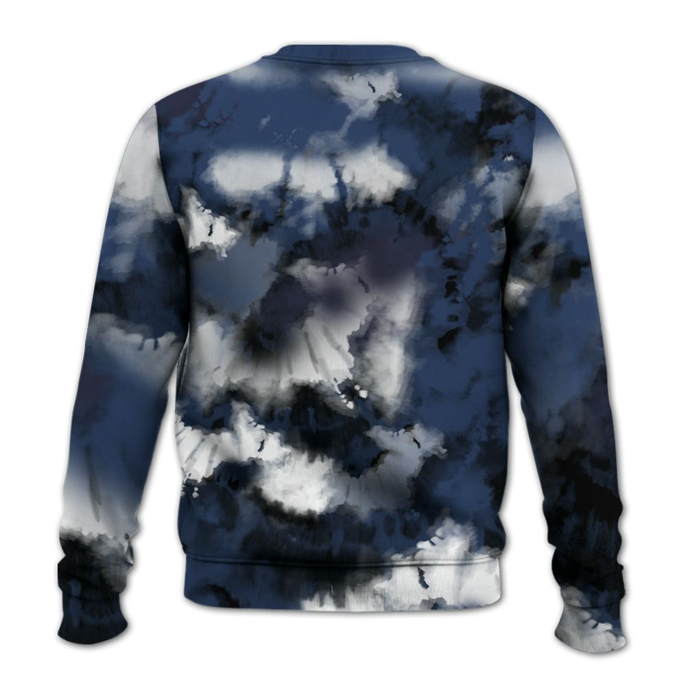 Sweatshirt To Match Low 85 Metallic Blue 1s - SNEAKER Girl Money Drip Tie Dye All Over Print