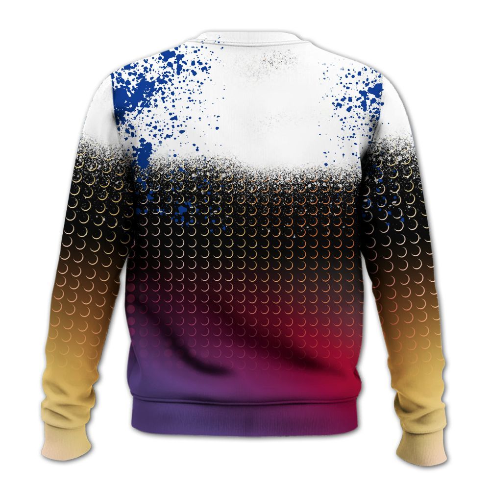 Sweatshirt To Match Air Griffey Max Los Angeles 1s - Halftone Time Is Money All Over Print