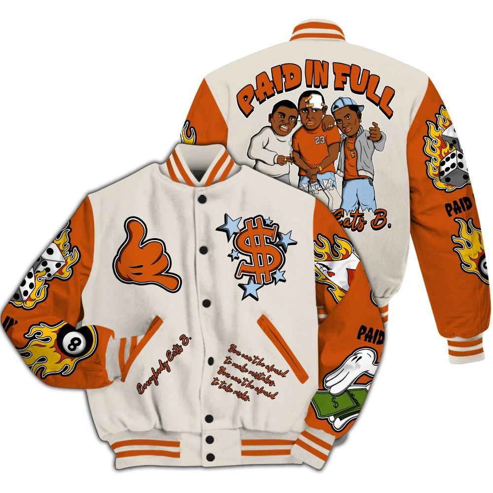 Varsity Jacket To Match SE Craft 5s - Everybody Paid In Full Graphic All Over Print