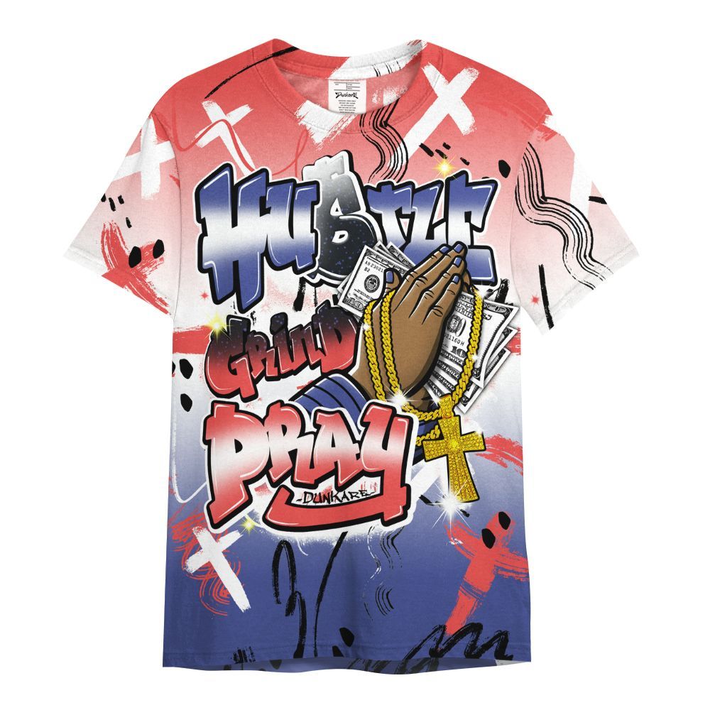 Shirt To Match KD 4 Nerf - Money Hustle Grind Pray All Over Print