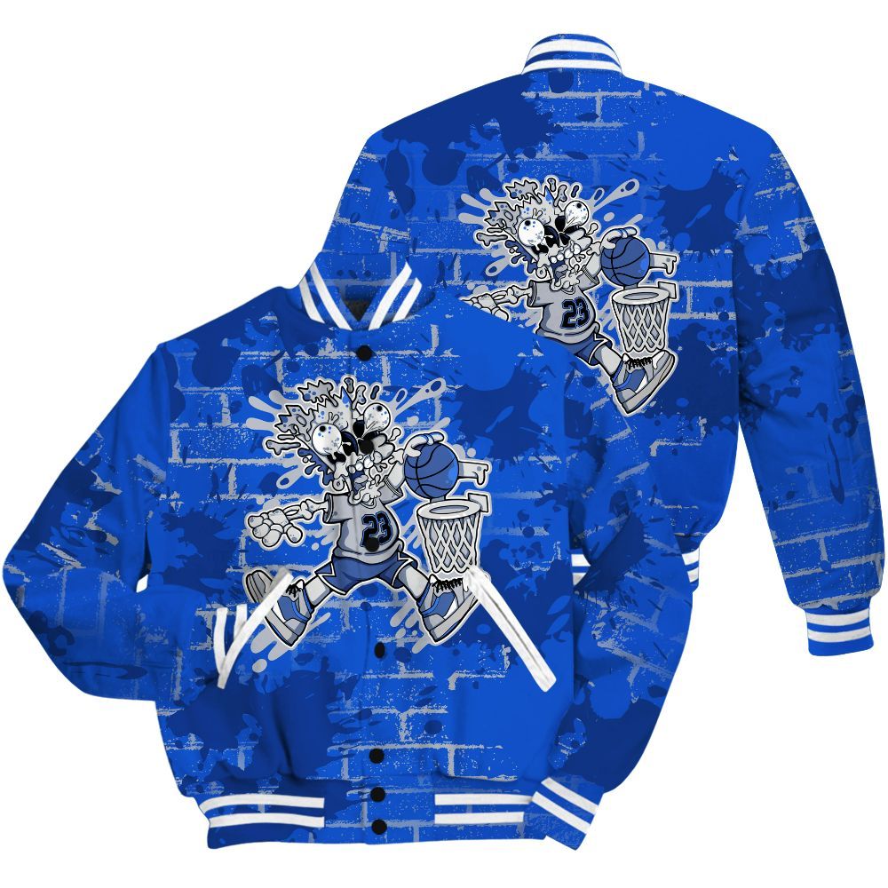 Varsity Jacket To Match Air Foamposite One Royal Shirt - 85's Dunks Graphic Halloween All Over Print