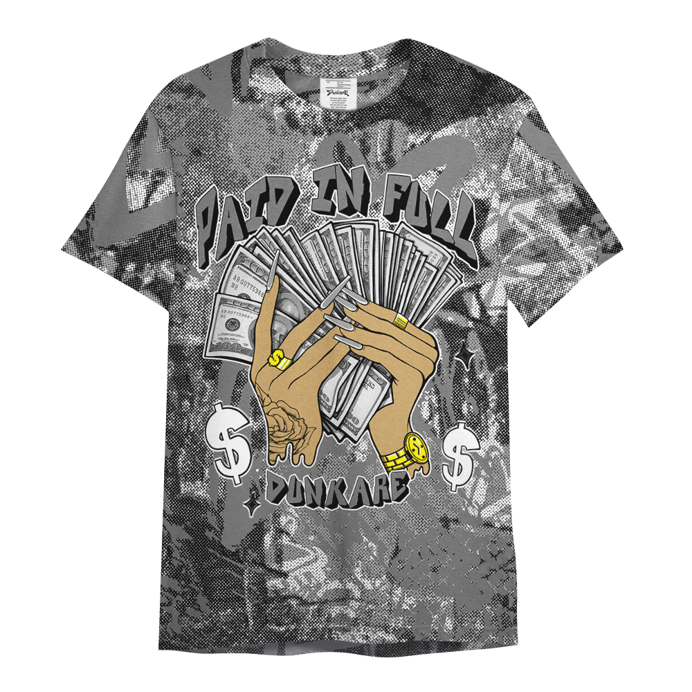 Shirt To Match Black Wolf Grey 12s - Paid In Full Unique Heart Grunge Shirt Unisex