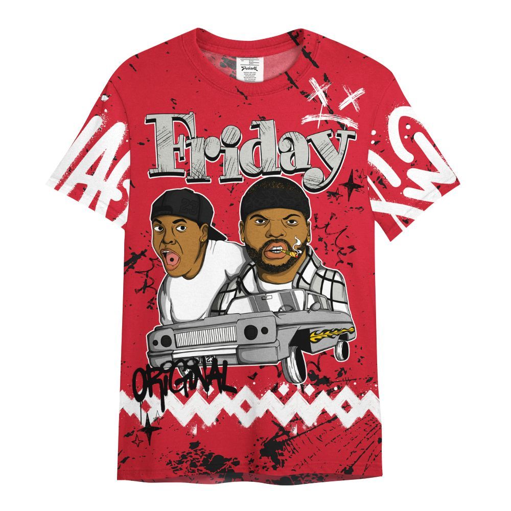 Shirt To Match Flight Club 4s - Friday Sneaker Crayon All Over Print