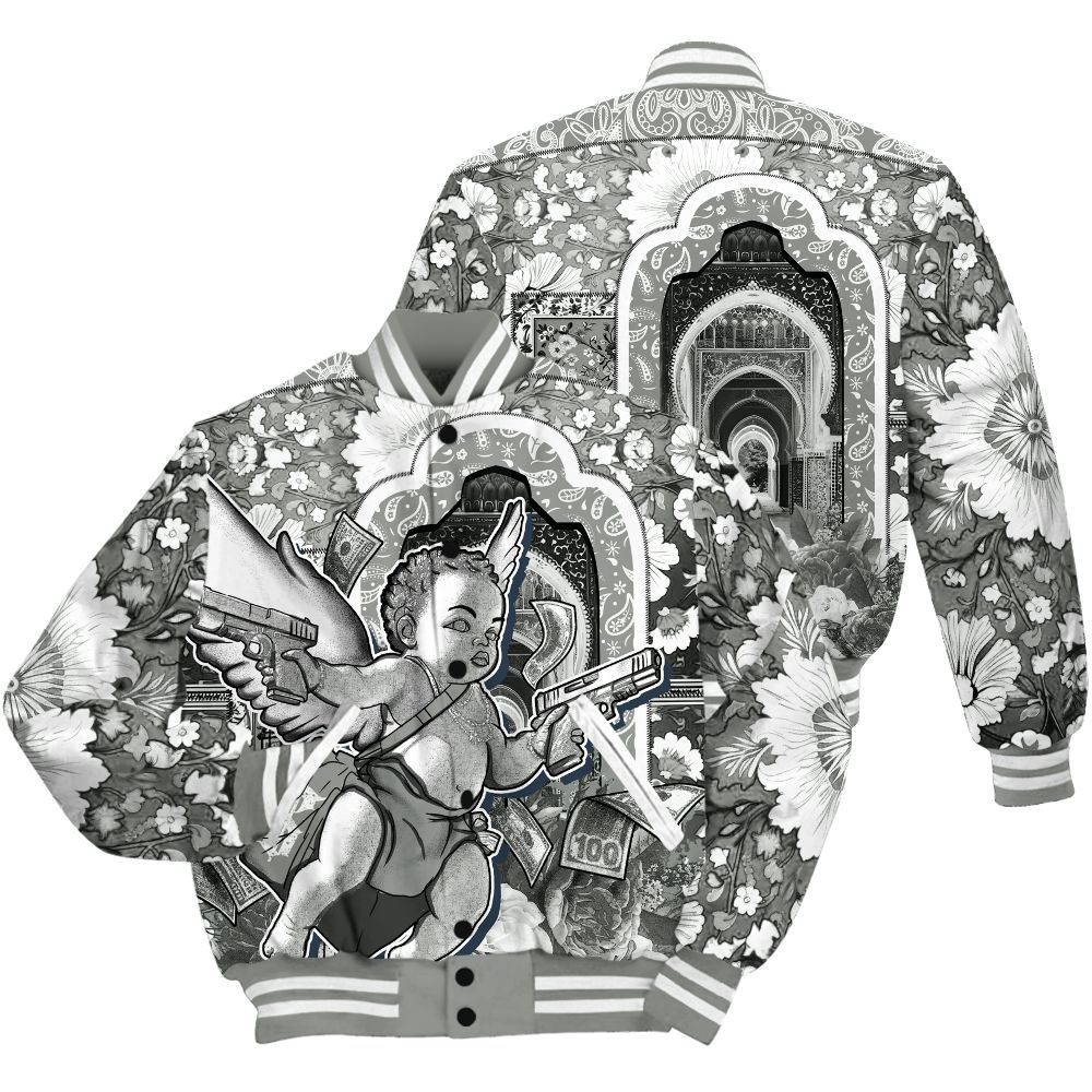 Varsity Jacket To Match Paris Olympics 4s - Angel Money Bag All Over Print