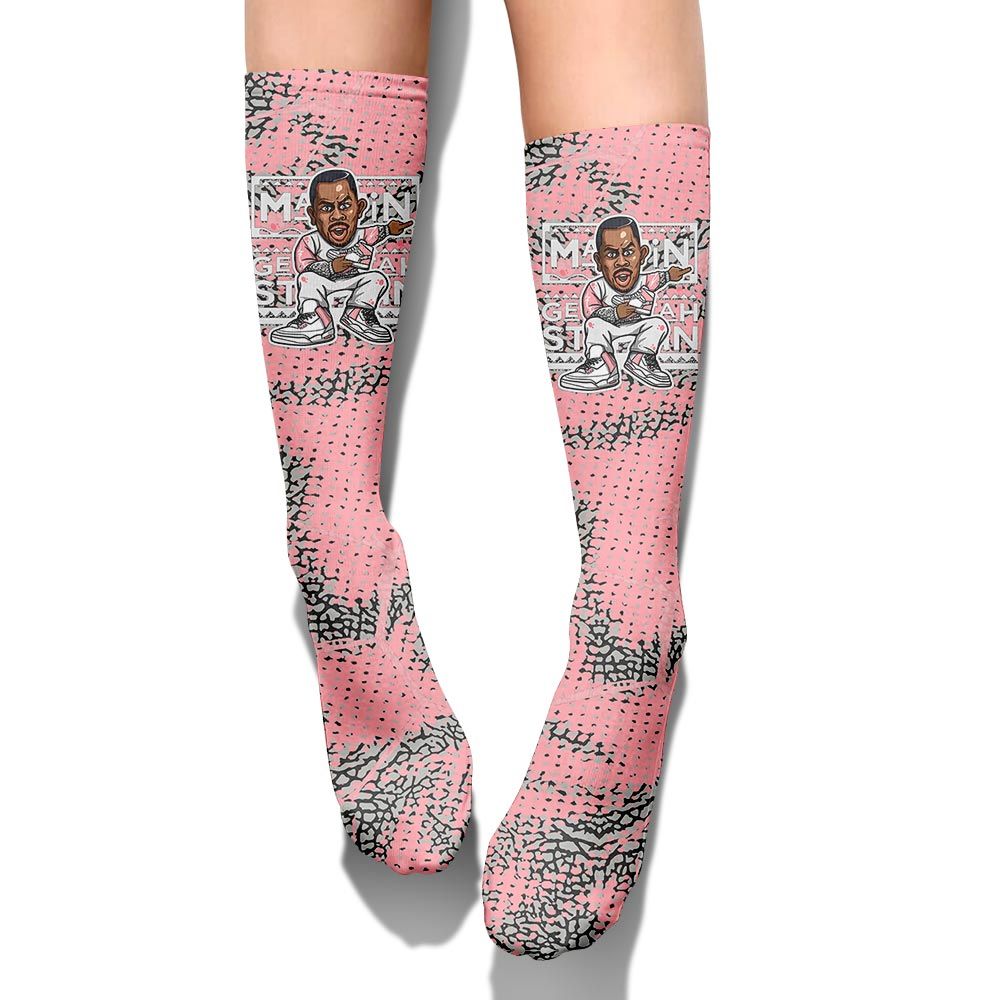 Sock To Match Retro Wings 3s - Get Tag Sneakers Steppin' Graphic