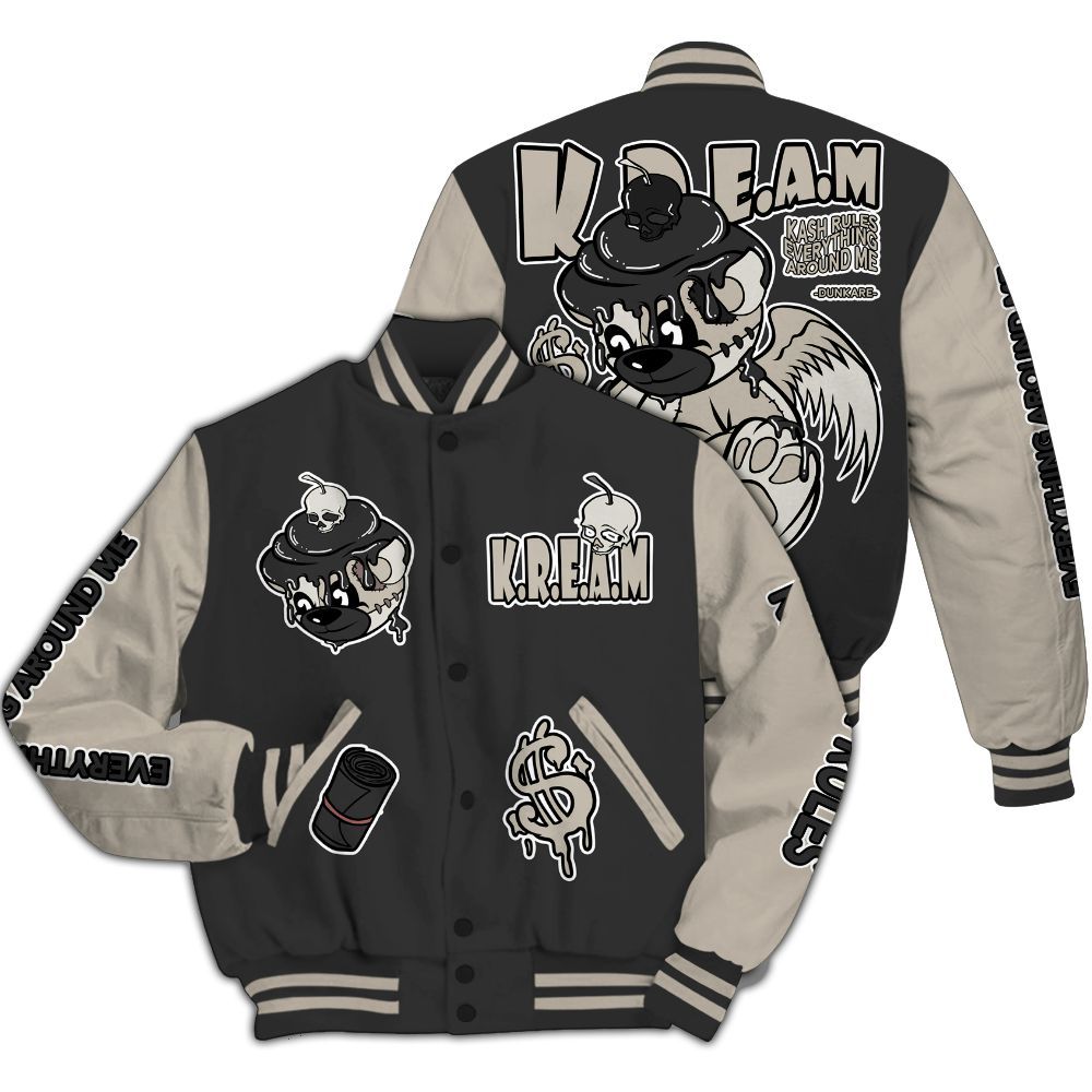 Varsity Jacket To Match RM Light Bone 4s - Loot Bear All Over Print