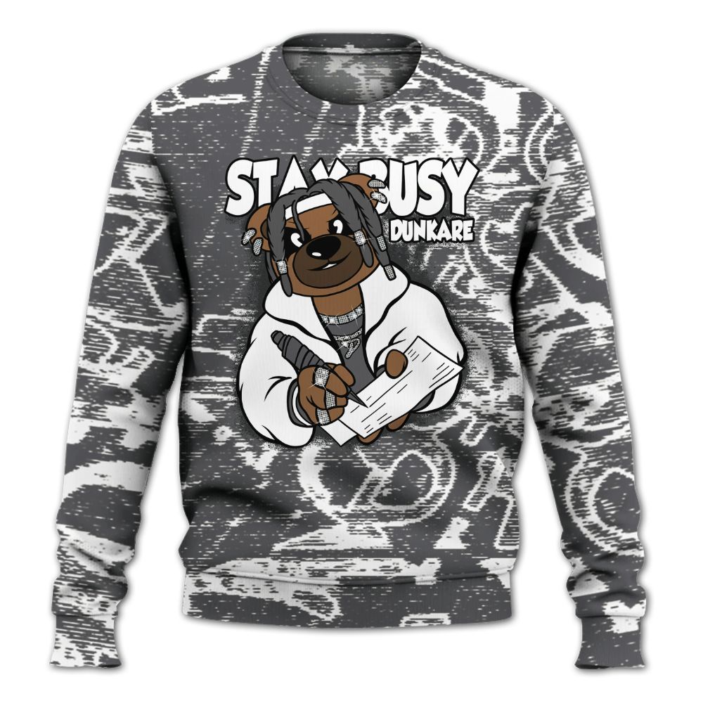 Sweatshirt To Match White Thunder 4s - Maintain Activity Bear Avant-Garde All Over Print