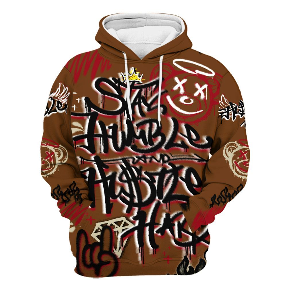 Hoodie To Match Archaeo Brown 5s - Humble Drip Streetwear Graffity All Over Print