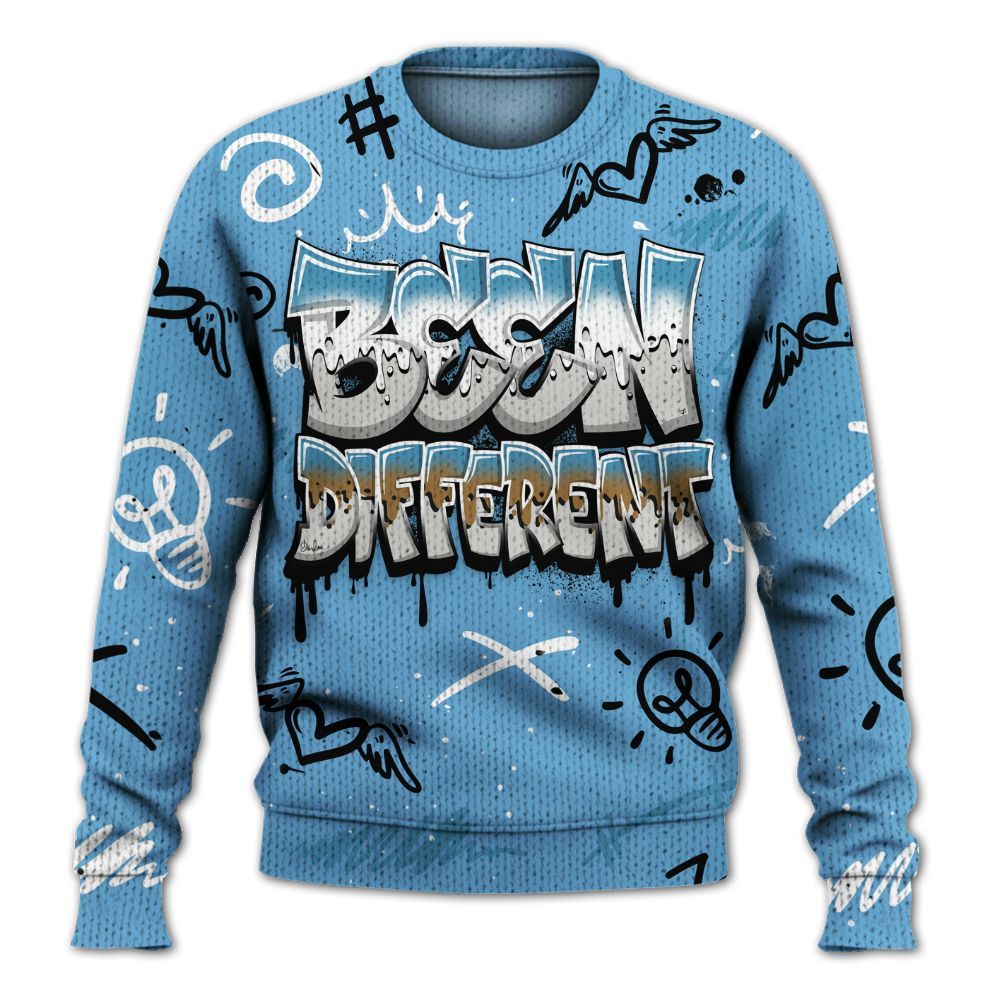 Knitted Sweater To Match SB Dunk Low University Blue - Drip Been Di2ferent