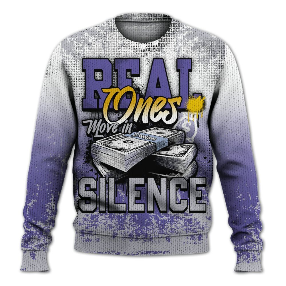 Sweater To Match Lakeshow 4s - Move In Silence Money Street Retro Graphic