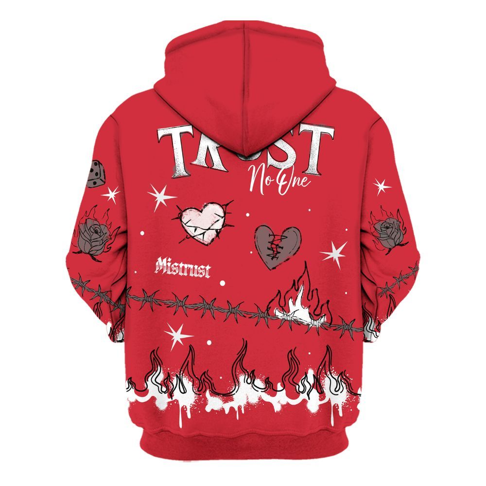 Hoodie To Match Bunny 2025 8s - Trust No One Snake-Bite Doodle Crayon All Over Print