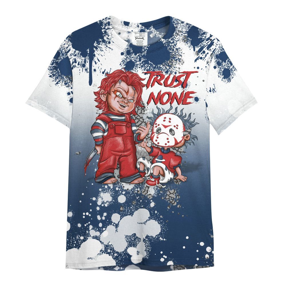 Shirt To Match SP Sport Royal 3s - Trust No One Scary All Over Print