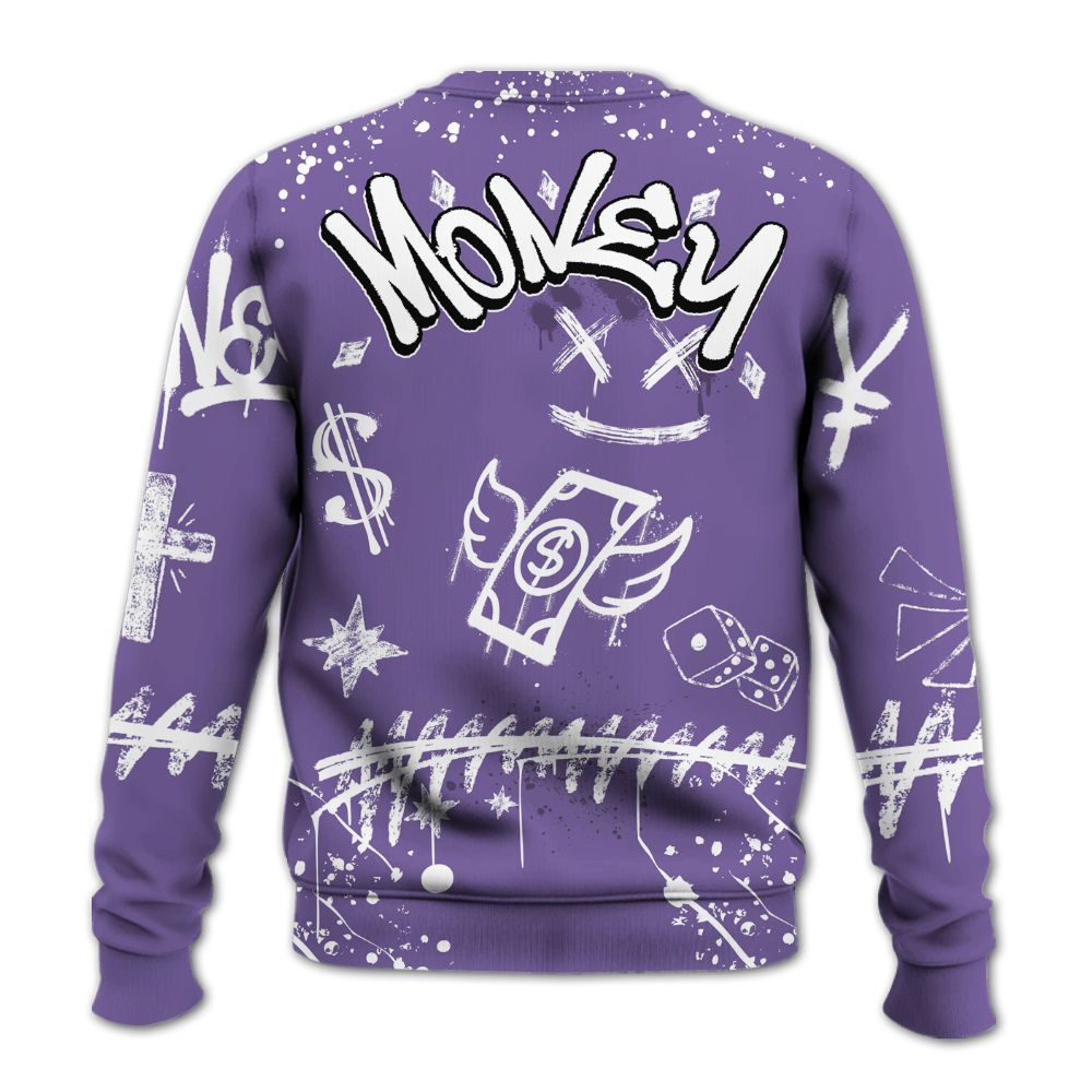 Sweatshirt To Match Dunk Low Black Raspberry - Everybody Paid In Full Crayon All Over Print