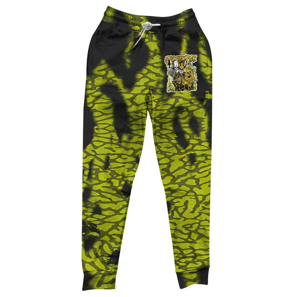 Sweatpant To Match Dunk Low QS Halloween Skull - Apocalypse Skeleton Burn All Over Print