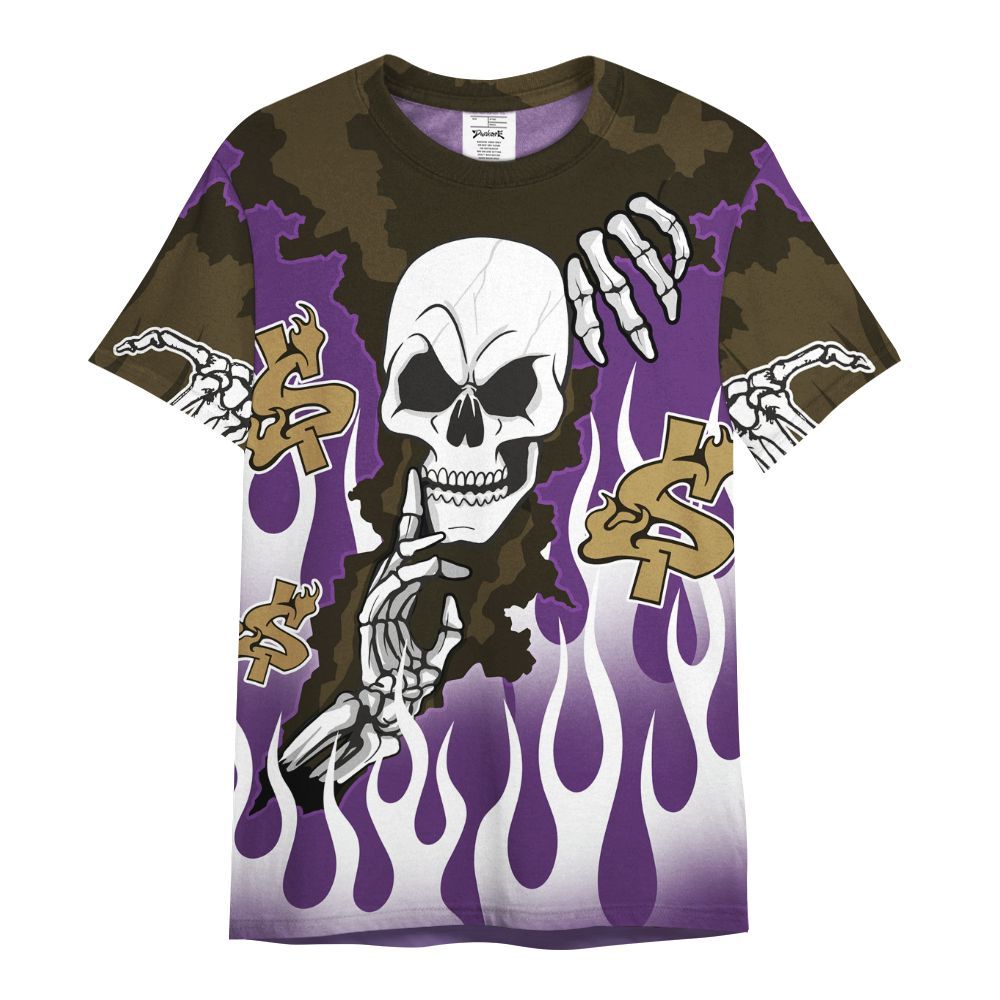 Shirt To Match Air Diamond Turf Ravens - Ones Move In Silence Graphic Trapped All Over Print