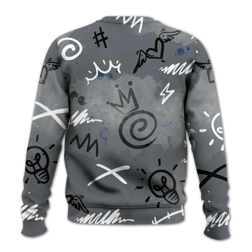 Sweatshirt To Match Flint Grey 9s - Drip Been Di2ferent All Over Print