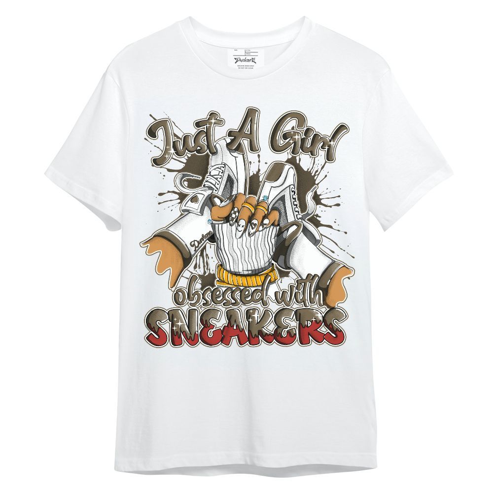 Shirt To Match Olive 9s - Just A Girl Sneakers Unisex Shirt