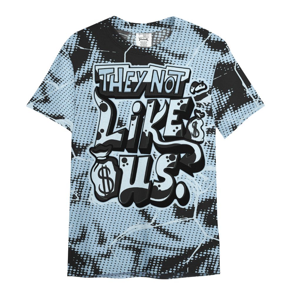 Shirt To Match Foamposite One Psychic Blue - Dislike Us Crack All Over Print