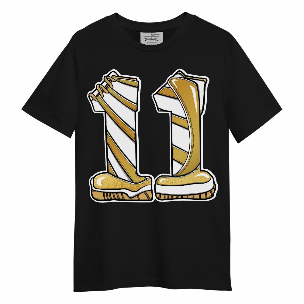 Shirt To Match Retro Low Mother's Day Metallic Gold 11s - Number 11s Graphic