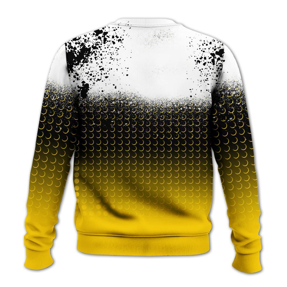 Sweatshirt To Match Corteiz Air Max 95 Tour Yellow - Halftone Time Is Money All Over Print