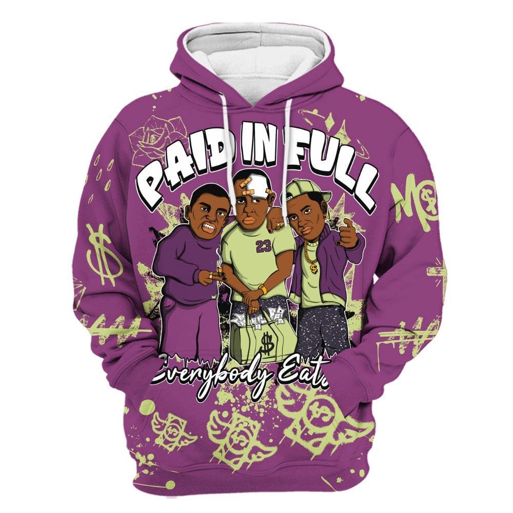 Hoodie To Match Ja 2 Staregazer - Everybody Paid In Full Crayon All Over Print