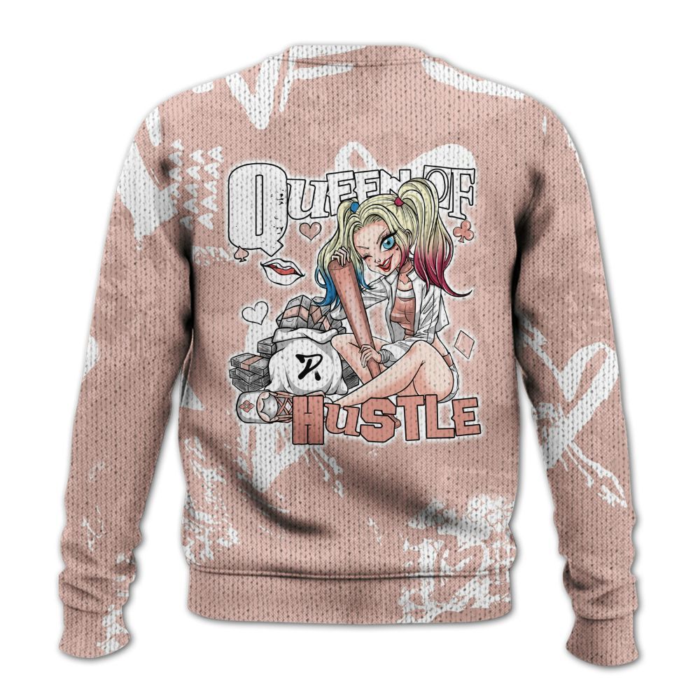 Knitted Sweater To Match Low Legend Pink 11s - Hustles Quiinn Heart Grunge