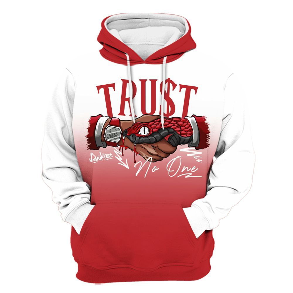 Hoodie To Match Retro Cherry 12s - Snake Trust No One Drip All Over Print