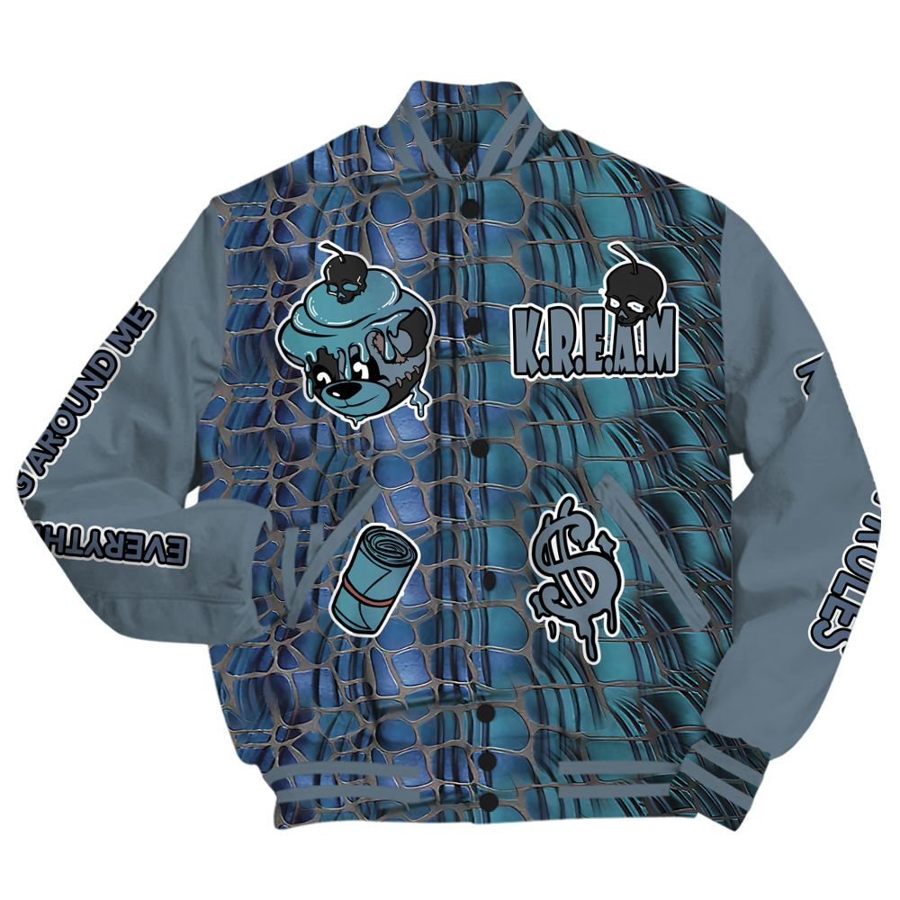 Varsity Jacket To Match Air Foamposite Kazuya Mishima - Loot Bear All Over Print