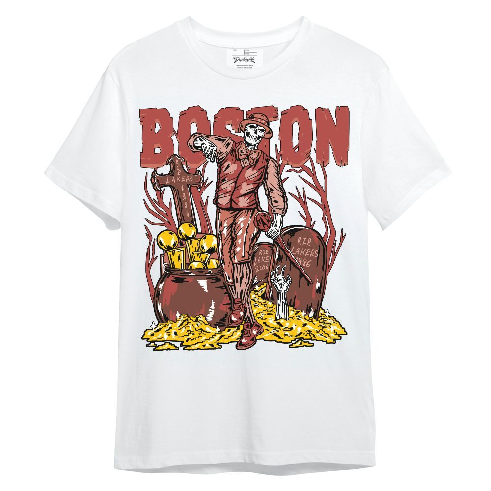 Shirt To Match Dune Red 13s - Goldrush Skeleton Unisex Shirt