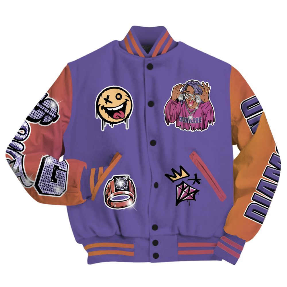 Varsity Jacket To Match Book Sunset 1s - Pressures Makes Varsity Jacket To Match All Over Print