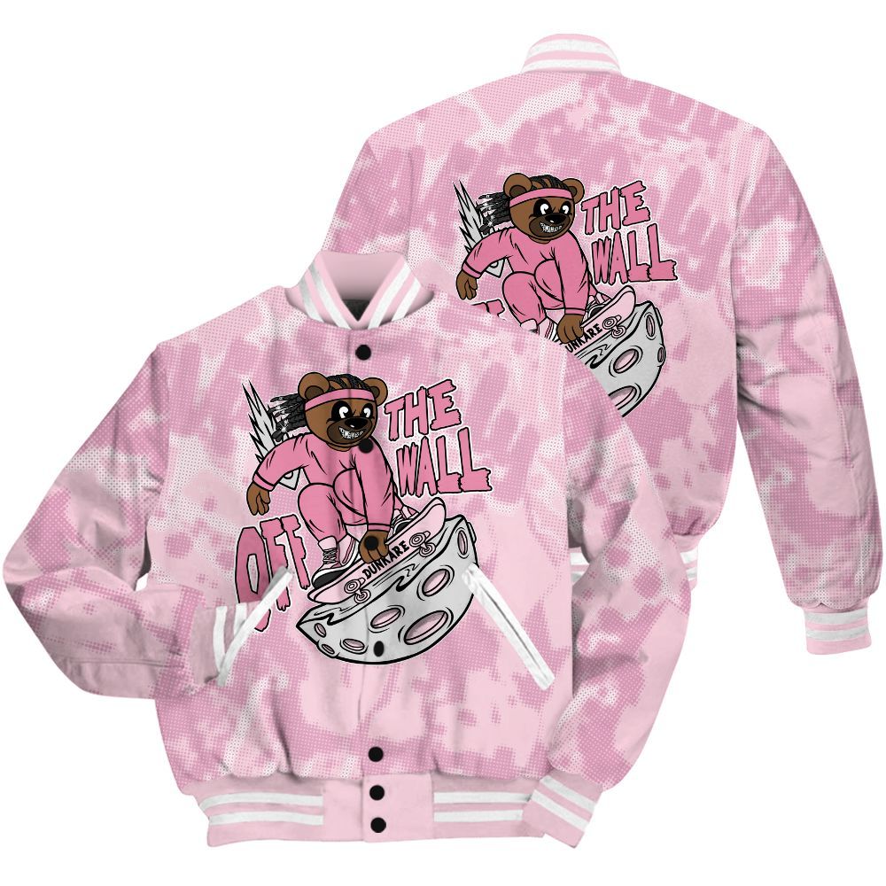 Varsity Jacket To Match Orchid 4s Shirt - Quirky Bear Street All Over Print