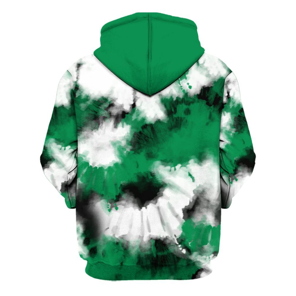 Hoodie To Match Mid Lucky Green 1s - Tie Dye FK Around Find Out All Over Print
