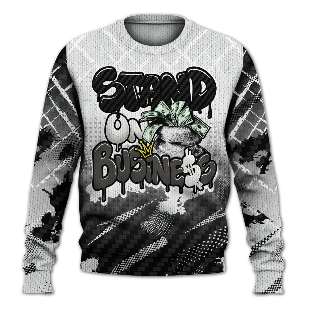 Knitted Sweater To Match Kobe 9 Elite Protro Halo - Halftone Stand Business Dripping