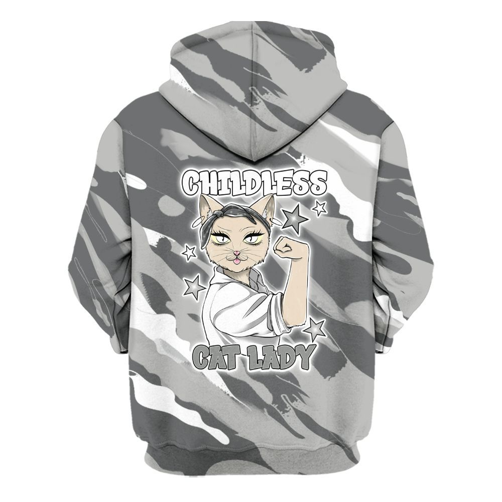 Hoodie To Match Paris Olympics 4s - Childless Kat Lady All Over Print