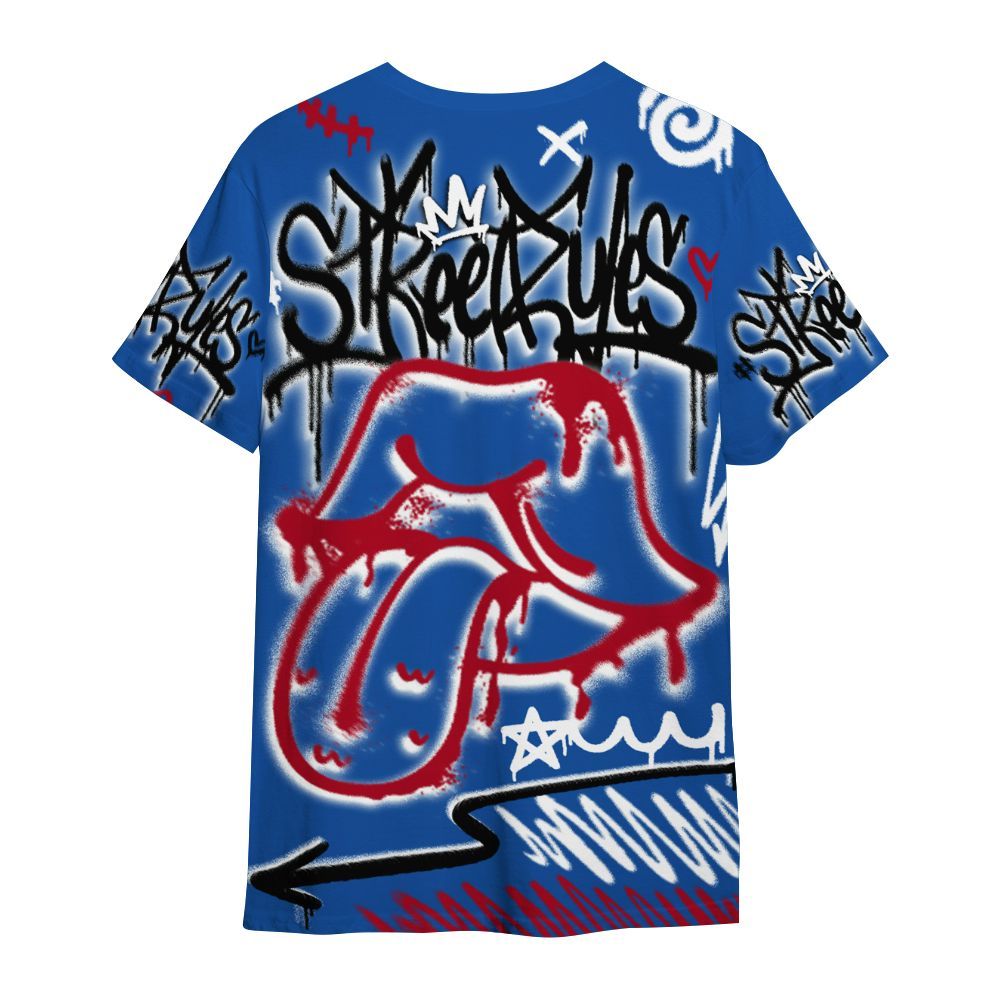 Shirt To Match Air Griffey Max Black Red Navy Blue 1s - Break Rules Streetwear All Over Print