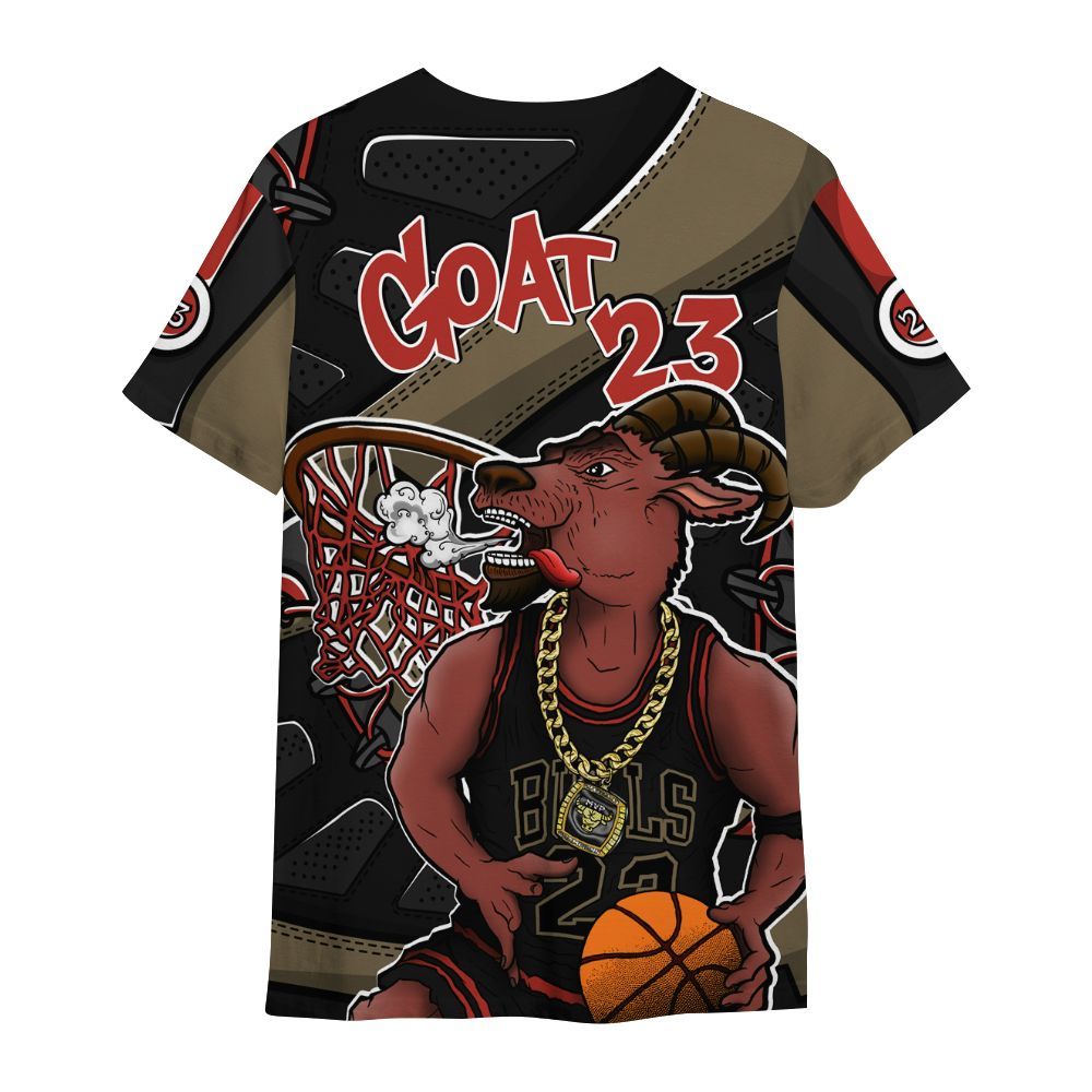 Shirt To Match Olive 9s - Number 23 Style 9s All Over Print