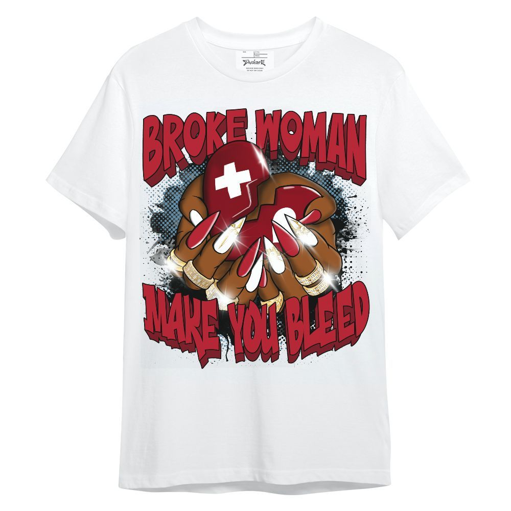 Shirt To Match Retro Raging Bull 5s - Broke Woman Heart Retro Unisex Shirt