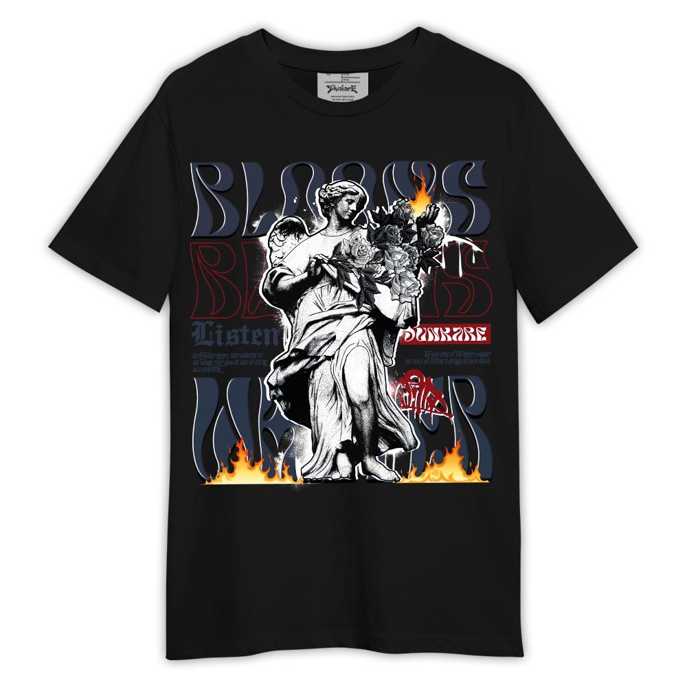 Shirt To Match Navy Blue 2024 6s - Blooms Whisper Shirt Outfit