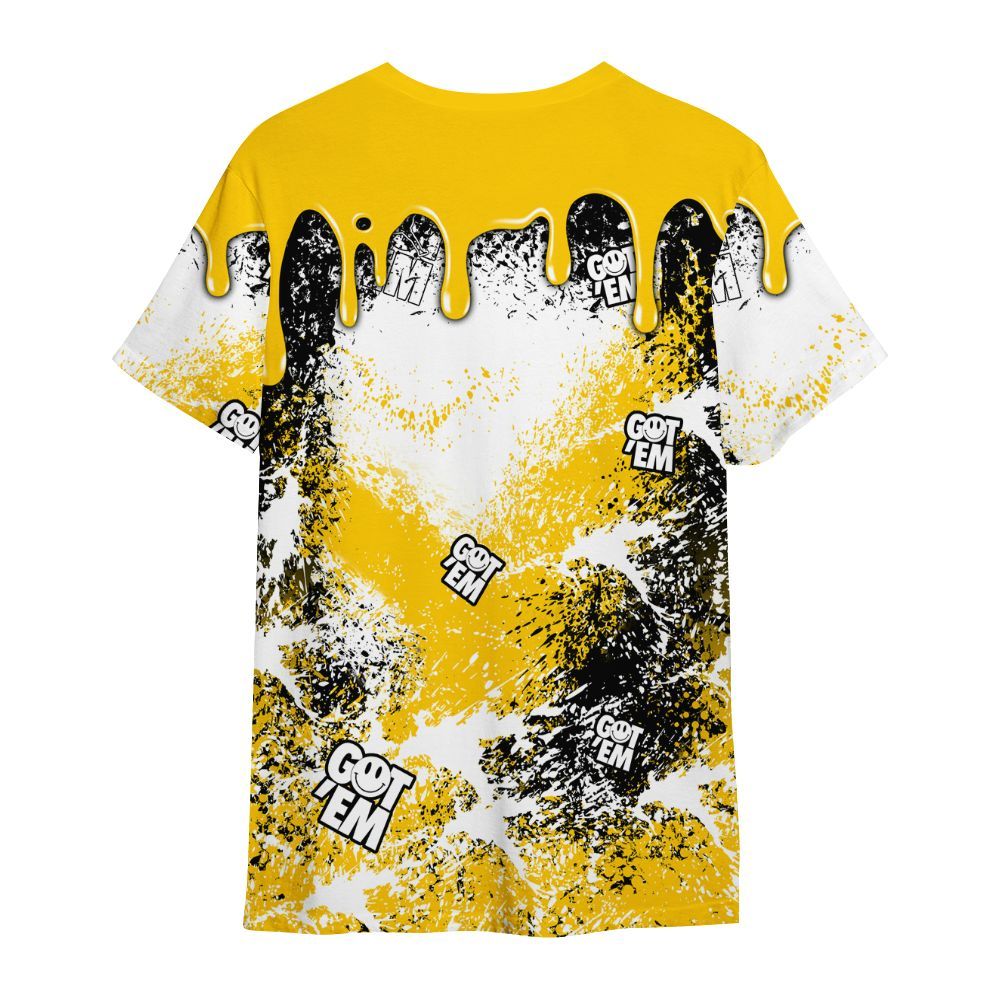 Shirt To Match Vivid Sulfur 4s - Dripping 23 Drip All Over Print