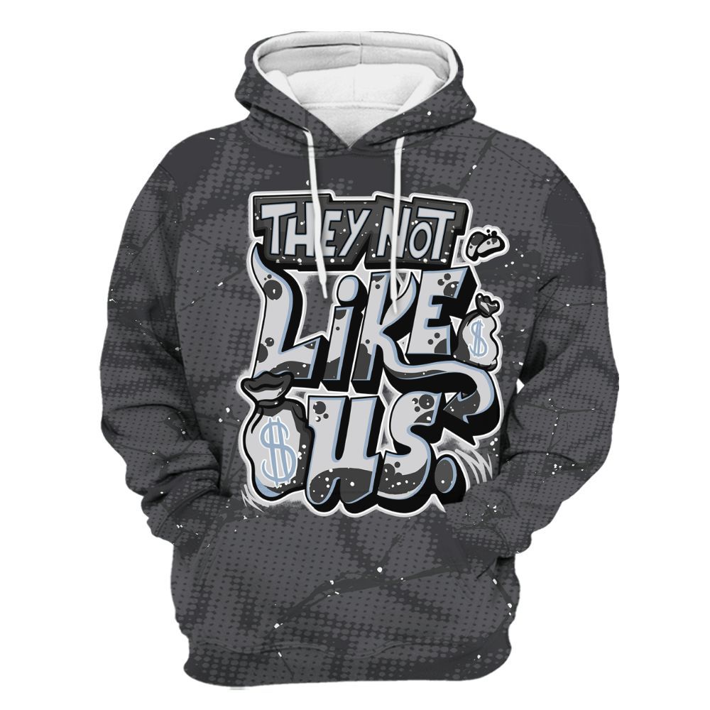 Hoodie To Match Reverse Black White 6s - Dislike Us Graphic All Over Print