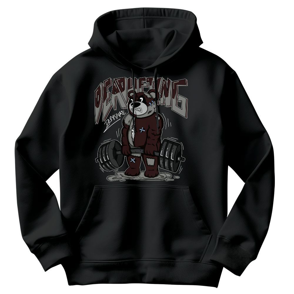 Sweatshirt To Match Burgundy 5s - Deadlifting Bear Graphic