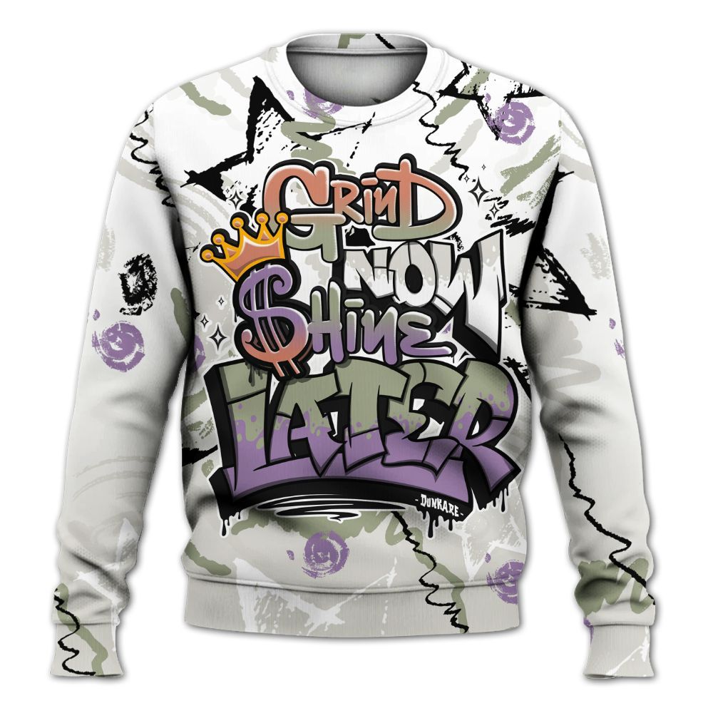 Sweatshirt To Match Dunk Low Floral Swoosh 2025 - Grind Shine Later Drip All Over Print