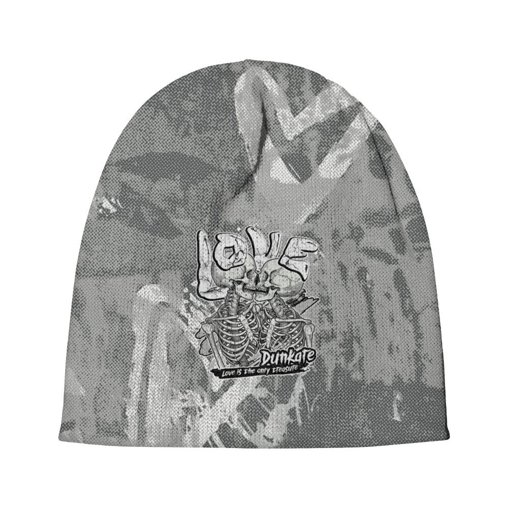 Beanie Hat To Match Retro Wet Cement 4s - Skull Love Graphic
