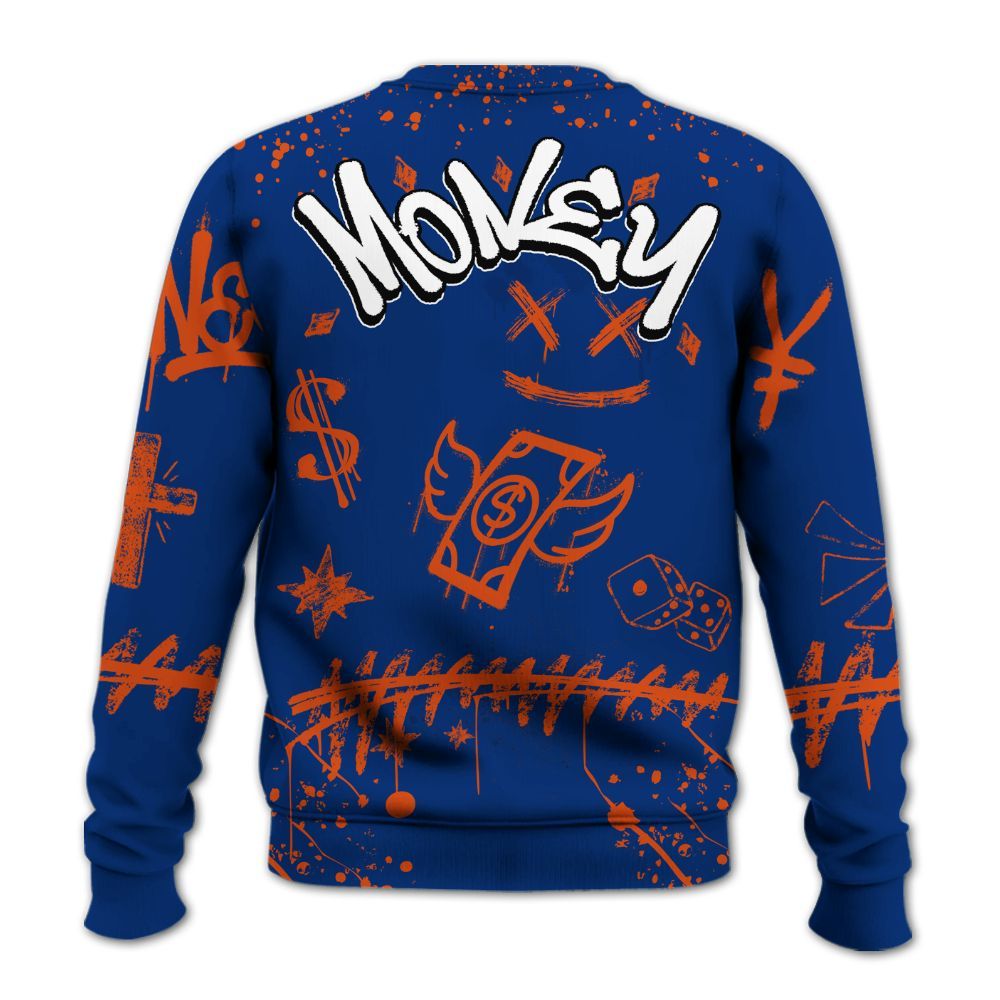 Sweatshirt To Match Mid Knicks 1s - Everybody Paid In Full Crayon All Over Print