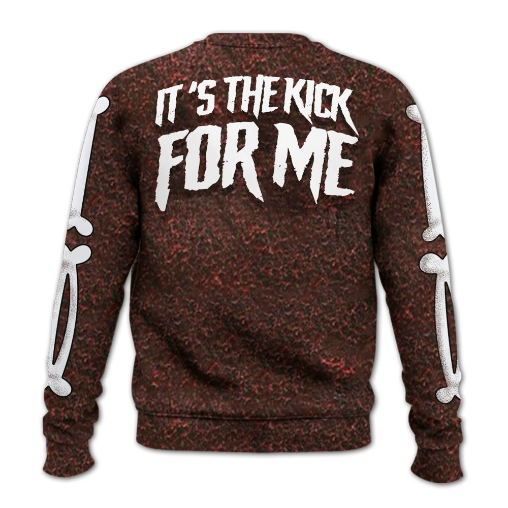 Sweatshirt To Match Air Force 1 Low Halloween Skull 2024 - It's The Kick For Me All Over Print